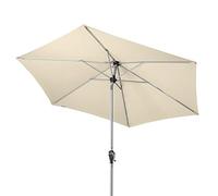 Doppler Active Auto Tilt 280 - Parasol à manivelle idéal pour le balcon et le jardin - Pliable - Environ 280 cm - Naturel