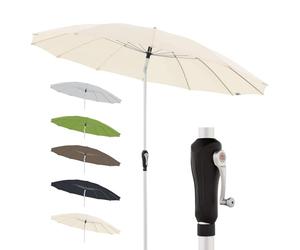 Doppler Aluminum Parasol Asia Look SL-AZ 250 Auto Tilt - Ideal for The Garden - Approx. 250 cm - Bendable 445457820AZ Nature