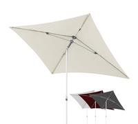 Doppler AluPro Push Up Parasol Ø 260 cm Anthracite, protection UV 80