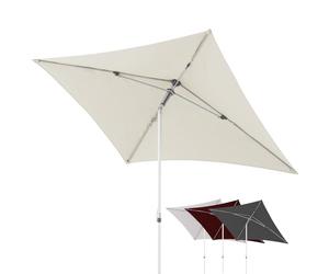Doppler AluPro Push Up Parasol Ø 260 cm Anthracite, protection UV 80