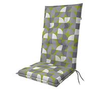 Doppler Coussin pour Fauteuil à Dossier Haut '2916', Gris-Vert-Naturel, env. 119 x 48 x 6 cm