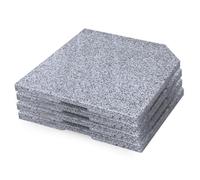 Doppler Jeu de 4 Dalles lestées | Socle en Pierre Naturelle de Granit | 50 x 50 x 4 cm