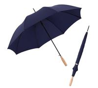 Doppler Nature Stick Parapluie I parasol durable en bouteilles PET & bois I automatique stable de 106cm de diamètre I robuste & sûr en cas de vent & de pluie
