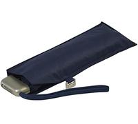doppler Parapluie de poche en acier carbone Slim uni, bleu marine, 90 cm