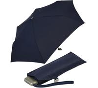 doppler Parapluie de poche en acier carbone Slim uni, bleu marine, 90 cm