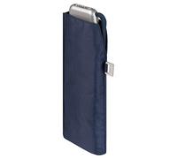 Doppler Parapluie de poche en acier carbone slim uni - Format pratique - Léger - 22 cm, bleu marine, 88, Mini parapluie avec ouvre-main