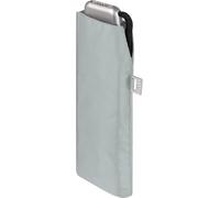 Doppler Parapluie de poche en acier carbone slim uni - Format pratique - Léger - 22 cm, gris frais, s