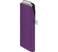 Doppler Parapluie de poche en acier carbone slim uni - Format pratique - Léger - 22 cm, violet (royal), 90 cm