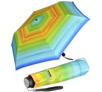 Doppler Parapluie de poche en fibre Havana Sprinkle, Happy Green, 90 cm