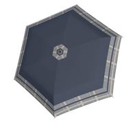 doppler parapluie Fiber Flex Long AC Timeless Hahnentritt Blue