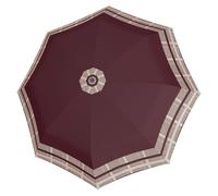 doppler parapluie Fiber Flex Long AC Timeless Hahnentritt Red
