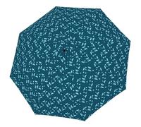 Doppler Parapluie pliant - Ouverture et Fermeture Automatiques - Tissu Pongé Imperméable - Convient pour un Sac a dos Voyage - 8 baleines en fibre - Voyage Accessoires - Toile de 98 cm - Bleu de joie