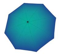Doppler Parapluie pliant - Ouverture et Fermeture Automatiques - Tissu Pongé Imperméable - Convient pour un Sac a dos Voyage - 8 baleines en fibre - Voyage Accessoires - Toile de 98 cm - Bleu intense