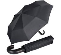 Doppler Parapluie pliant - Ouverture et Fermeture Automatiques - Tissu Pongé Imperméable - Convient pour un Sac a dos Voyage - 8 baleines en fibre - Voyage Accessoires - Toile de 98 cm - Gris diamant