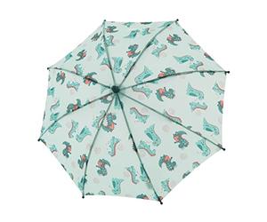 Doppler Parapluie pour enfant en différentes couleurs - Parapluie pour enfants - Petit et léger - Avec bande de fermeture - Parapluie pour garçons et filles - Protection contre la pluie, Vert