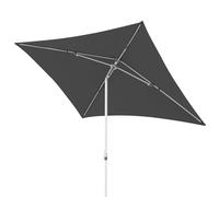 Doppler Parasol AluPro Push Up 200x250 cm en anthracite I Parasol pour balcon & terrasse I Ouverture & fermeture facile grâce au mécanisme Push I Protection UV 80