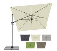 Doppler Parasol SP-AZ 320x240 Rectangular Sunshade - 360° rotatable - Tiltable - Approx. 320 x 240 cm - Nature