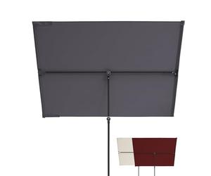 Doppler Pare-soleil pour balcon I 170x130cm I Protection solaire pour balcon & terrasse I Protection visuelle flexible I Parasol rectangulaire & pivotant I Parasol de jardin pour balcon