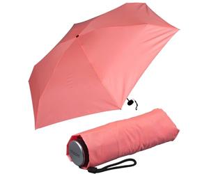Doppler Super Mini Fiber Compact Parapluie de poche léger et petit, Corail fluo, 92 cm, minimaliste, moderne