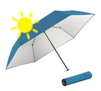Doppler zero Ultra Sun Mini Mini Parapluie Anti-UV, Léger Compact, Bleu | Mini parapluie de poche léger d'environ 138 g avec revêtement anti-UV, format compact, livré avec housse pour le sac