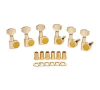 Dopro 15:1 Accordeurs à 2 broches pour guitare à double broche pour guitare importée Style Squier Affinity/Ibanez/Yamaha Guitars Mini ontemporaine Doré
