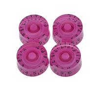 Dopro 4 pcs Boutons de guitare Speed Dial Bouton de commande pour LP Guitare Violet/noir