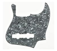 Dopro 5 cordes Jazz Bass Pick Guard J Bass Scratch Plate pour USA/Mexique FD 5 cordes Jazz Bass Zebra Stripe