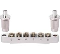 Dopro Chevalet Tune-O-Matic pour guitare Epiphone Les Paul, SG, Dot, Bigsby avec tiges filetées M8 Chromé