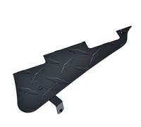 Dopro Diamond Plate LP Pickguard en aluminium pour guitare électrique avec support en acier noir et vis de montage pour USA Gibson Les Paul Noir