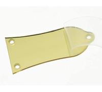 Dopro Housse de tige de réglage en plastique vierge à 3 trous pour guitare Epi Style Les Paul LP Doré miroir 1 pli