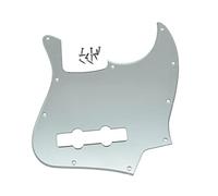 Dopro Jazz Bass J Pickguard pour basses USA/Mexicain 4 cordes FD Jazz Bass Argenté Miroir 1 pli