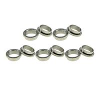 Dopro Lot de 10 écrous à bascule pour guitare Les Paul avec interrupteurs Switchcraft Nickel 15/32"
