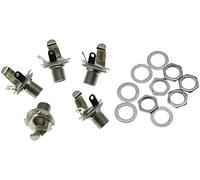 Dopro Lot de 10 prises jack femelles mono 6,35 mm avec écrou et rondelle pour guitare électrique et basse