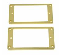 Dopro Lot de 2 anneaux de micro Humbucker en plastique à fond plat 3 x 5 pour manche et 7 x 9 pour micro chevalet Crème