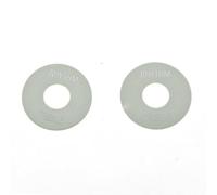 Dopro Lot de 2 rondelles d'interrupteur à bascule pour guitare Les Paul Blanc avec lettres argentées