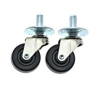 Dopro Lot de 2 roulettes pivotantes robustes pour amplificateurs de guitare avec douilles métalliques pour FD