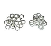 Dopro Lot de 20 écrous et rondelles pour guitare - En nickel