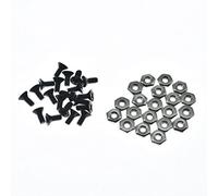 Dopro Lot de 20 écrous et vis de support de pickguard #6-32 pour pickguard américain Gibson ou Epiphone Les Paul Noir