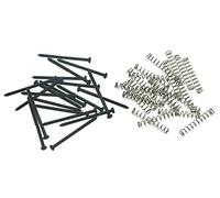 Dopro Lot de 20 vis de montage pour micro de guitare basse Compatible avec micros Precision P Bass Jazz J Bass ou P90 Noir