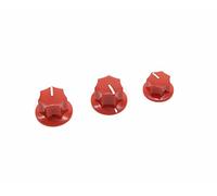 Dopro Lot de 3 boutons de basse Jazz J en laiton rouge 6,35 mm