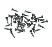 Dopro Lot de 30 vis de plaque arrière en acier inoxydable pour guitare / basse américaine #3 x 3/8" - Chrome