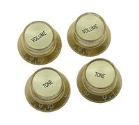 Dopro Lot de 4 boutons de réflecteur de guitare LP dorés avec capuchon doré pour SG Epiphone Les Paul