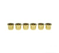 Dopro Lot de 6 viroles de cordes traversantes de cordes de 5/16" pour guitares américaines standard/vintage/Telecaster version améliorée en laiton original