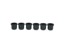 Dopro Lot de 6 viroles en laiton pour cordes traversantes de cordes 5/16" pour guitares américaines standard/vintage/Telecaster Version améliorée Noir