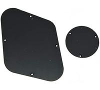 Dopro LP Plaque de commande arrière pour plaque de commutation pour USA Les Paul Noir uni 1 pli