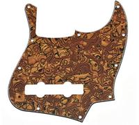 Dopro Médiator de basse jazz 5 cordes J pour Fender américaine/mexicaine 5 cordes Jazz Bass Tiger Stripe