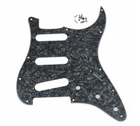 Dopro Northwest Guitars Pickguard 11 trous pour guitare Stratocaster Fender Jimi Hendrix Stratocaster Noir nacré