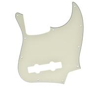 Dopro Pick Guard pour basse jazz 5 cordes, plaque anti-rayures pour Fender Jazz Bass 5 cordes USA/Mexique, blanc vieilli, 3 plis