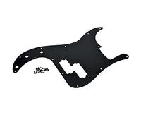 Dopro Pickguard 13 trous en aluminium anodisé pour gaucher Style moderne Compatible avec Fender P Bass Noir