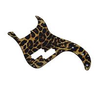 Dopro Pickguard 13 trous en plastique imprimé 3D avec vis PB Plaque anti-rayures pour Fender américain/mexicain Motif léopard
